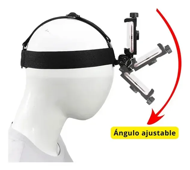 Vincha en la cabeza con soporte de ángulo ajustable